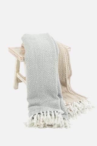 PALM STITCH THROW 140X180CM