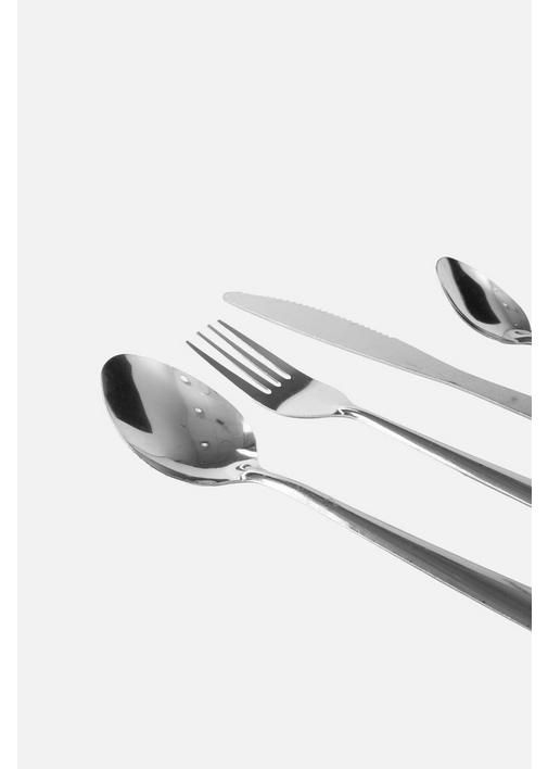 16 PIECE BISTRO CUTLERY SET - 1 - Silver | SHEET STREET