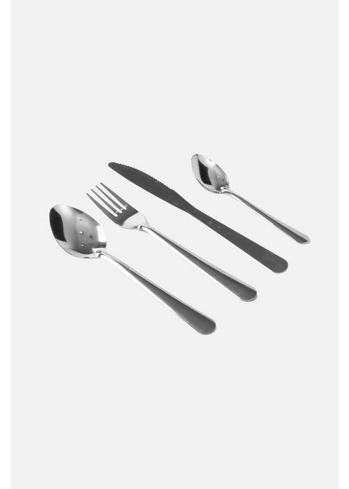16 PIECE BISTRO CUTLERY SET - 1 - Silver | SHEET STREET