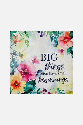 CANVAS QUOTE WALL ART 38X38CM