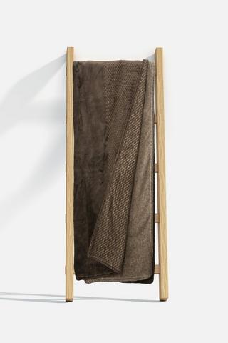 STRIPE FLANNEL BLANKET 200X220CM