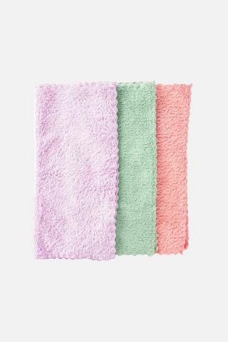 3 PIECE CLEANING SWAB SET 30X30CM