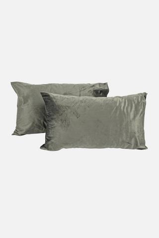 2 PACK STANDARD VELVET PILLOWCASES