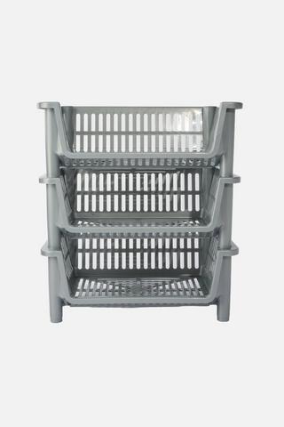 3 TIER PLASTIC VEG RACK