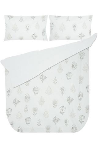 144TC COTTON BOTANICAL DUVET COVER