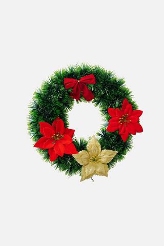 38CM CHRISTMAS BERRIES WREATH