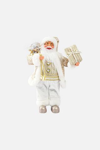 CHRISTMAS GLAM SANTA ORNAMANENT