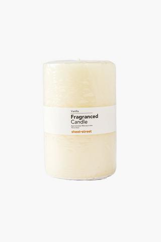 LARGE VANILLA SCENTED PILLAR CANDLE