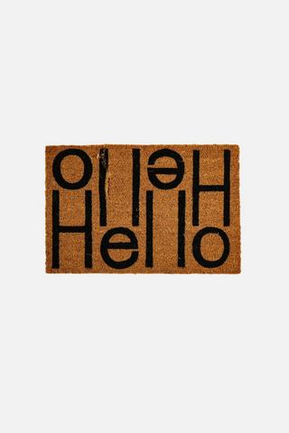 HELLO PRINTED COIR DOORMAT 40X60CM