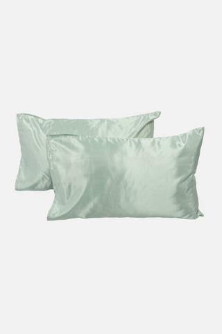 2 PACK SATIN STANDARD PILLOWCASES