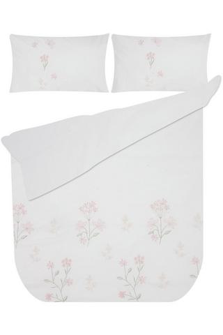 SIENNA EMBROIDERED POLYCOTTON DUVET COVER