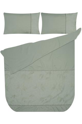 VOILE EMBROIDERED POLYESTER DUVET COVER