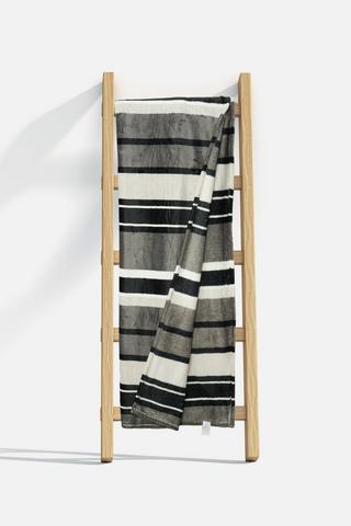 STRIPE FLANNEL BLANKET 180X200CM