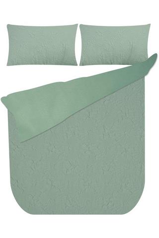 6 PIECE EMBOSSED POLYESTER DUVET COVER SET
