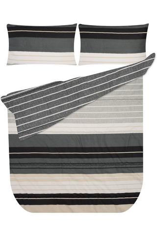 6 PIECE HANDSOME STRIPE POLYESTER COMFORTER SET