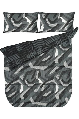 6 PIECE SYNERGY GEO POLYESTER COMFORTER SET