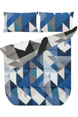 6 PIECE ABSTRACT POLYESTER COMFORTER