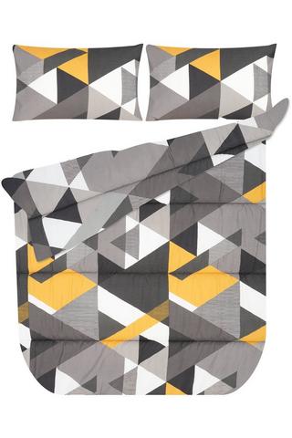 6 PIECE TERRELL GEO POLYESTER COMFORTER SET