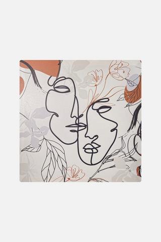 FIGARATIVE FACES WALL ART 38X38CM