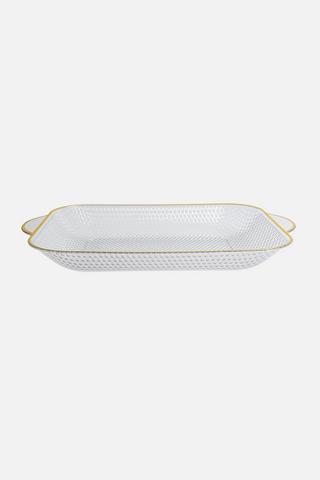 GOLD RIM SERVING PLATTER