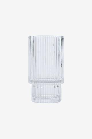 STACK RIB GLASS TUMBLER