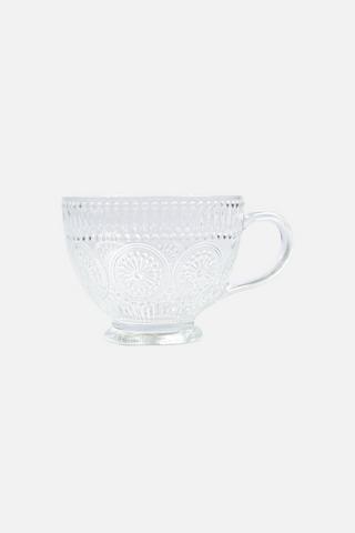 EMBOSSED GLASS CUP