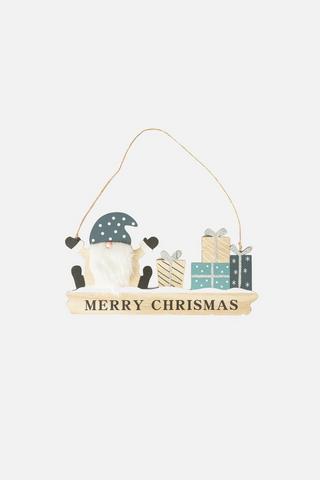 CHRISTMAS GNOME DECORATIVE SIGN