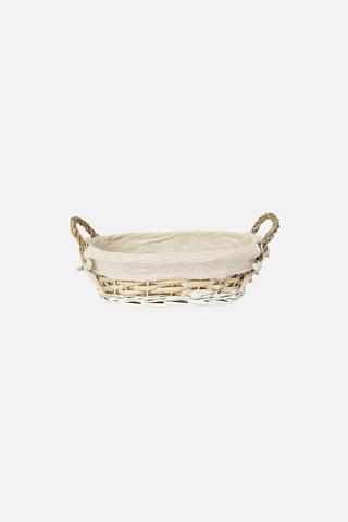 SMALL 2 TONE WILLOW UTILITY BASKET
