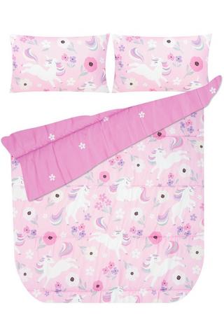 KIDS UNICORN GARDEN POLYESTER COMFORTER