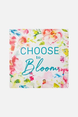 SLOGAN WALL ART 38X38CM