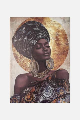 MELANIN QUEEN WALL ART 38X58CM