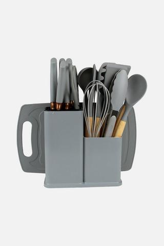 19 PIECE SILICONE KITCHEN TOOL SET