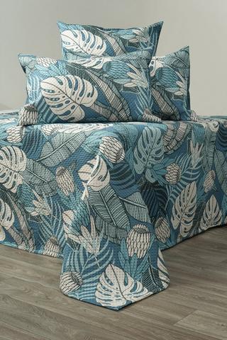 5 PIECE CALM BOTANICAL POLYESTER QUILT SET