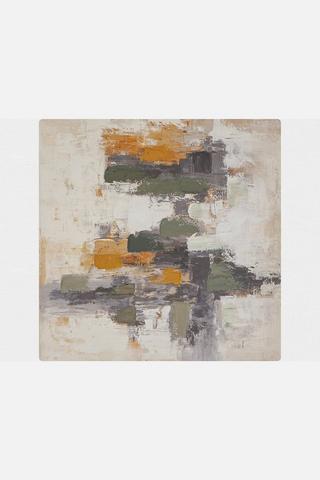 ABSTRACT MOSS WALL ART 50X50CM