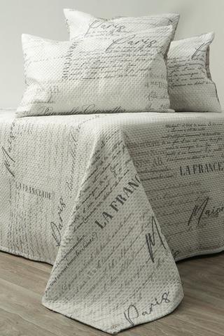 5 PIECE BLOSSOM SCRIPT POLYESTER QUILT SET