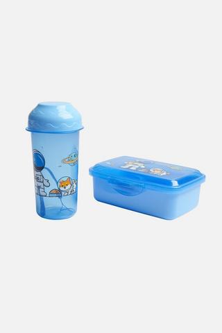 KIDS ASTRONAUT LUNCH BOX & BOTTLE SET