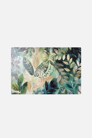 GREEN FOLIAGE WALL ART 38X58CM