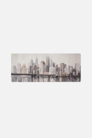 ABSTRACT BRIDGE WALLART 43X114