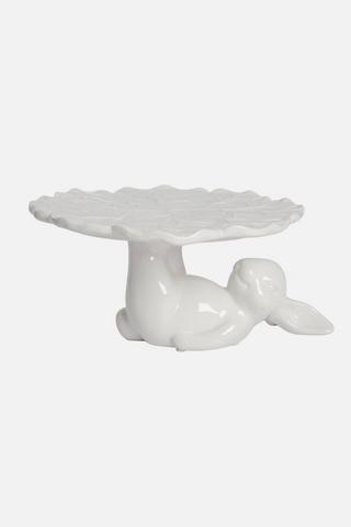 BUNNY CERAMIC CAKE STAND