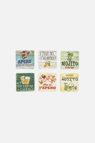 6 PACK MOJITO COASTERS