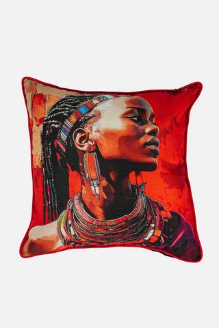 MASAI QUEEN PRINTED SCATTER 50X50CM