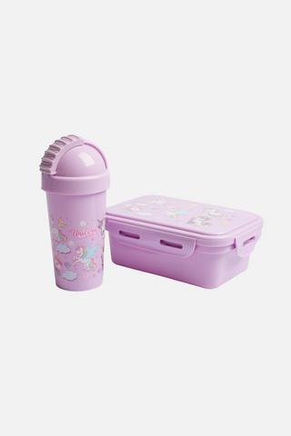 KIDS UNICORN LUNCH BOX & BOTTLE