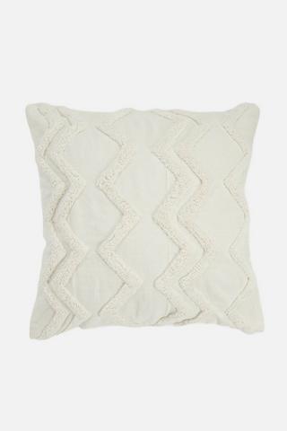 TUFTED MONO SCATTER 55X55CM - 1 - White