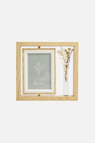PHOTO FRAME WITH DRIED FLOWER