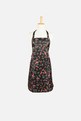 WIPEABLE CHILLI PRINTED APRON