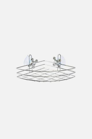 BAIN CHROME CORNER SHELF