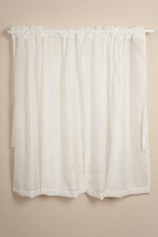STRIPE SHEER CAFE CURTAIN 220X120CM