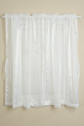 STRIPE SHEER CAFE CURTAIN 220X120CM