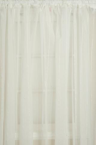 XW STRIPE SHEER TAPED CURTAIN 270X218CM
