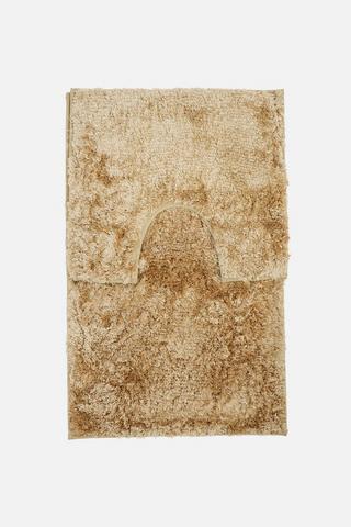 2 PIECE PLUSH SHAGGY BATHMAT SET